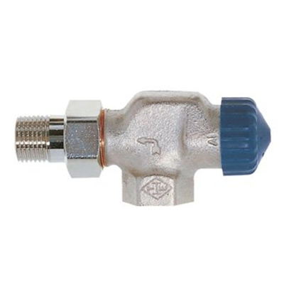 Heimeier Robinet thermostatique de radiateur 1/2 équerre inversée Kvs 1,85 m3 h faible résistance