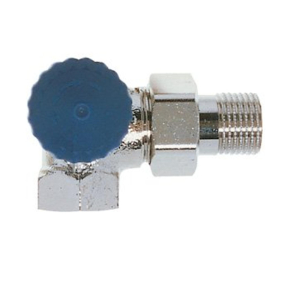 Heimeier Robinet d’arrêt thermostatique pour radiateur 1/2 double équerre LI Kvs 1,85 m3 h faible résistance