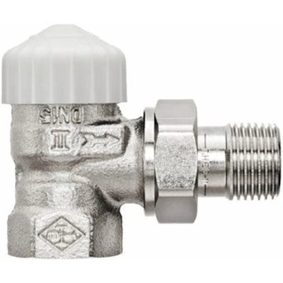 Heimeier V exact robinet de radiateur d''arrêt coudé 1/2 nickelé