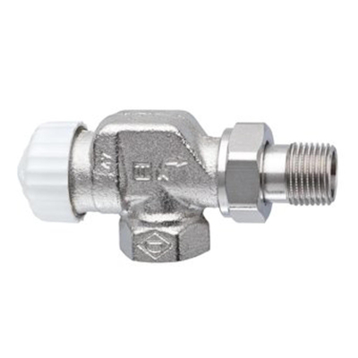 Heimeier V exact robinet d'arrêt de radiateur équerre inversée 3/8 nickelé