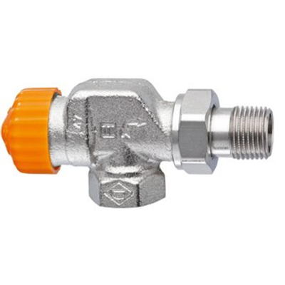 Heimeier Eclipse robinet thermostatique de radiateur avec régulation de débit équerre inversée 1/2