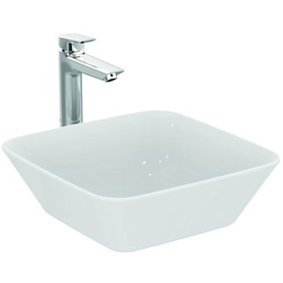 Ideal Standard Connect Air opbouwwastafel vierkant zonder kraangat zonder overloop 40x40cm wit