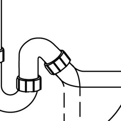 Viega siphon universel hostaleen 6/4x40mm