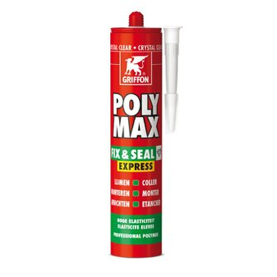 Griffon poly max fix&seal express tube à 300 gr gris