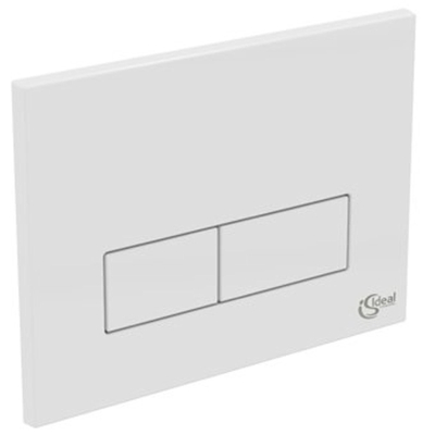 Ideal Standard plaque de commande rectangulaire double chasse blanc
