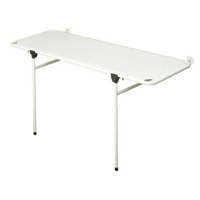 Handicare Linido cadre de douche rabattable pour fixation murale inclus pieds rabattables 150x70x90cm blanc