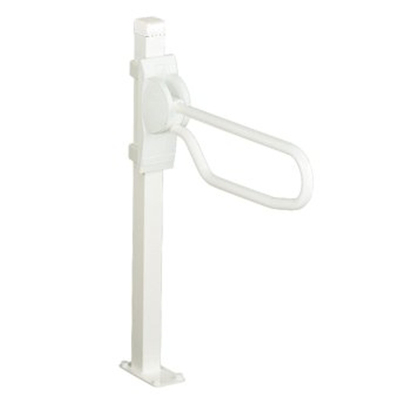 Handicare Linido pied de sol pour barre d''appui de WC relevable blanc