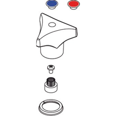 Venlo Sparepart plus bouton nimbus ii confort chrome