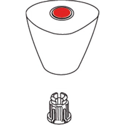Venlo Sparepart Plus Nimbus II bouton Project eau chaude chrome