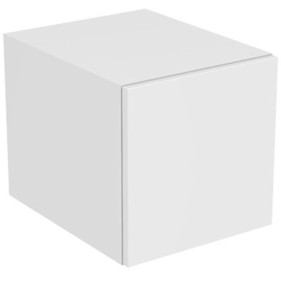 Ideal Standard Tonic II meuble côté avec 1 porte avec système push pull 35x44x35cm gauche avec plaque en verre brillant blanc