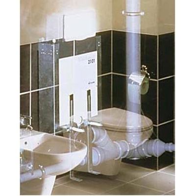 Wisa 2100 plaque de commande en plastique pour réservoir encastré 2100 interruption de chasse SO blanc