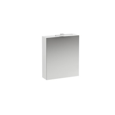 Laufen Base armoire de toilette 1 porte avec éclairage led 60x70x18cm droite blanc brillant