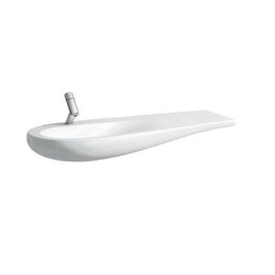 Laufen Alessi One lavabo plan pour meuble 120x50x16.5cm 1 trou de robinet vasque à gauche. surface de dépose à droite incl. clou céramique lcc-blanc