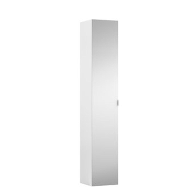 Laufen Space hoge kast 30x30x170cm scharnierzijde links of rechts 2-zijdige spiegeldeur. 4 glasplaten hout/glas wit mat mat