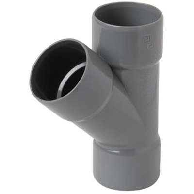 Wavin Raccord en T à coller PVC 45° 3xmanchon 40x40mm