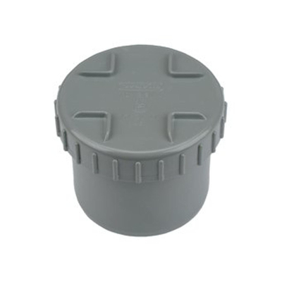 Wavin embout à coller en pvc avec bouchon à vis dans le raccord 90mm