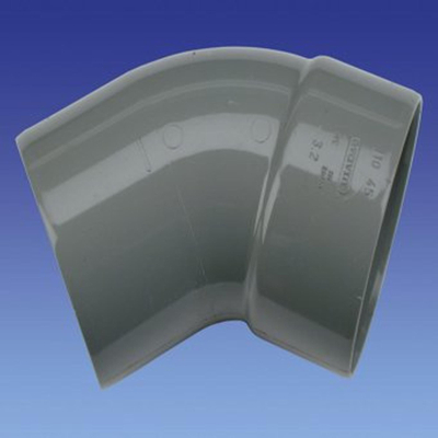 Wavin pvc adhésif coude 45° 125 mm douille/spigot