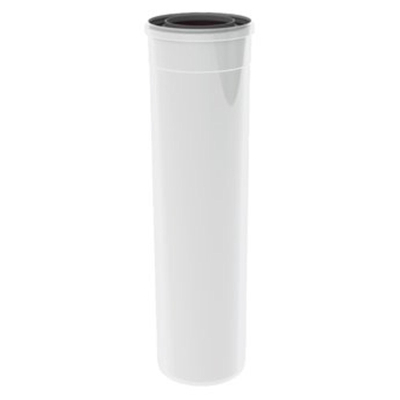 Burgerhout Twinsafe tuyau d'évacuation des fumées - ø80 125mm l 1000mm PP concentrique - blanc