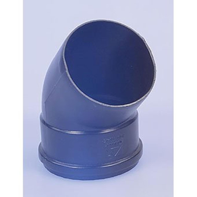 Burgerhout luchttoevoerbocht Ø80mm 45° PP zwart
