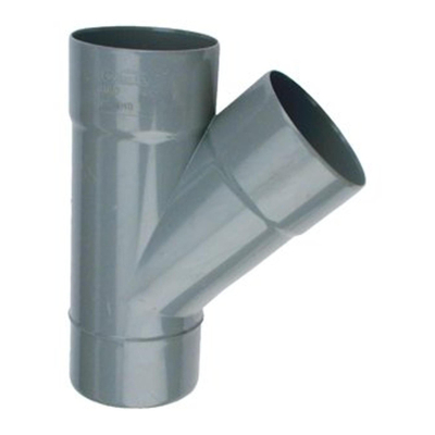 Wavin pvc colle t piece 45° 50mm 2xmof + 1xspigot