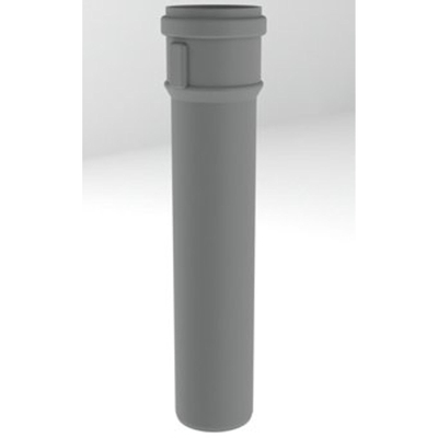 Burgerhout Bm pp tuyau d'évacuation des fumées en plastique 100x2000mm gris