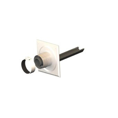 Burgerhout MiniFlex schachtaansluiting Ø60/100mm 90° MiniFlex m. ondersteuning