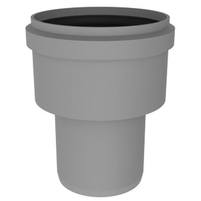 Burgerhout Bm pp conduit de fumée agrandi 80 100mm gris