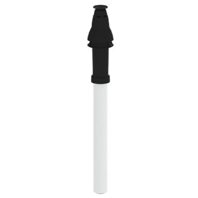 Burgerhout Skyline 3000 oeillet de toit en plastique concentrique 60/100mm noir