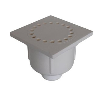 De Beer vloersifon ABS 40mm 180° wit