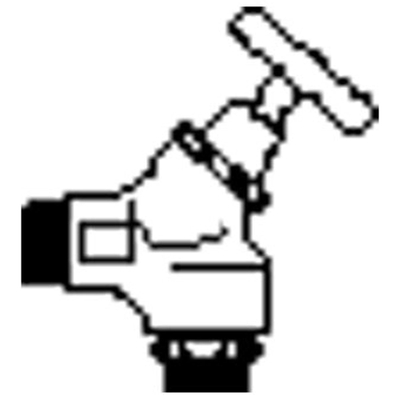 VSH Robinet aérateur chromé avec volant avec écrou tournant 1/2