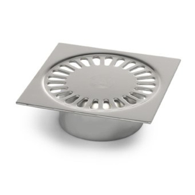 Aquaberg Grille en acier inoxydable pour 182150050 132x132mm incl. garde d'odeurs