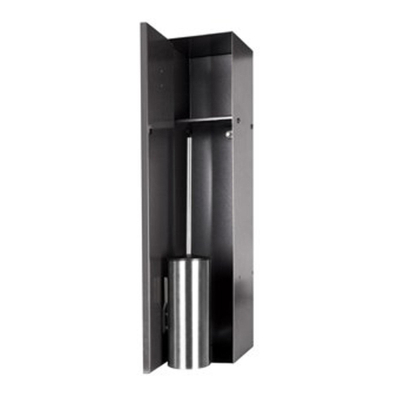 Looox Brosse de toilette fermée - carrelable - anthracite