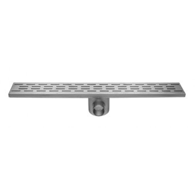 Easy Drain Fixt caniveau de douche plaque simple avec siphon 9,8x90cm sortie latérale 50mm inox