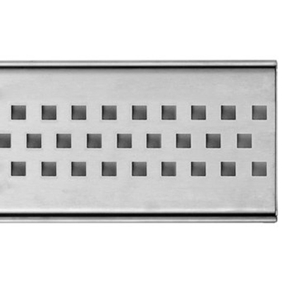 Easy Drain Multi grille simple Carre 7 80cm INOX DESTOCKAGE
