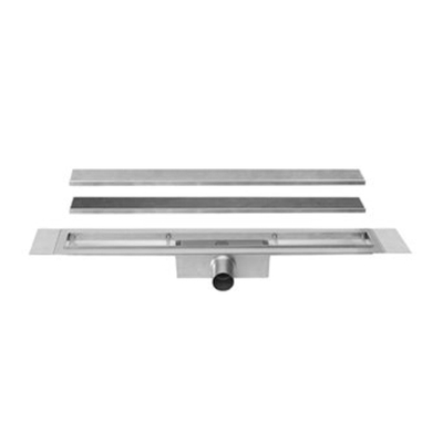 Easydrain Compact TAF afvoergoot enkele plaat 80cm 30mm met Zero design rooster RVS TWEEDEKANS