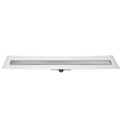 Easy Drain Compact 30 FF zero caniveau de douche plaque simple avec évacuation latérale 6x90cm inox DESTOCKAGE