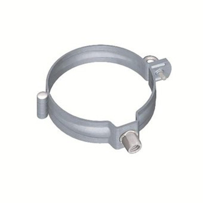Rheinzink scharnierpijpbeugel met moer M10 massief Rheinzink met RVS schroefoog Ø60mm zonder pen