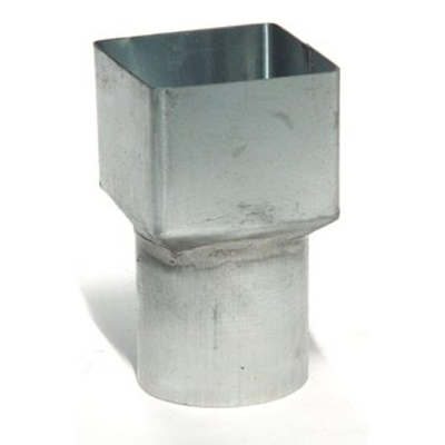 Rheinzink WB uitloop vierkant/rond 60x80mm Ø80mm
