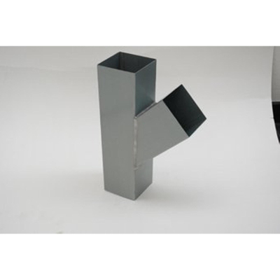 Rheinzink WB T-stuk 45°, vierkant 80x80mm