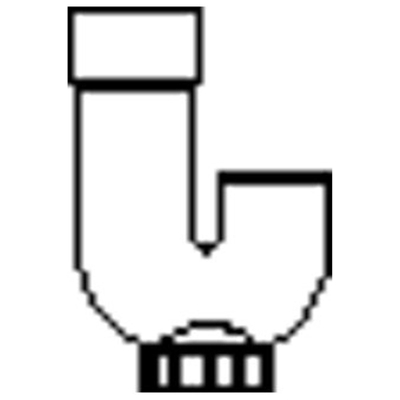 Wavin HWA siphon manchon/emboîture gris 80mm