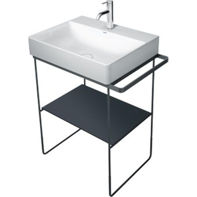 Duravit DuraSquare tablette en verre 57x38cm pour piétement métallique 003101 et 003102 noir