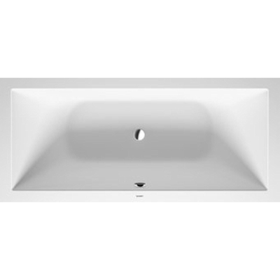 Duravit DuraSquare Baignoire Duo 180x80x46cm Solid Surface avec 2 dossiers Blanc