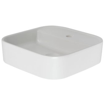 Plieger Fresno lavabo à poser 1 trou de robinet 42x42cm blanc mat