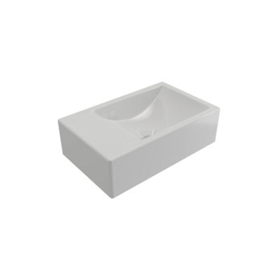 Plieger Houston lave-mains droit sans trou de robinet 37x23cm blanc
