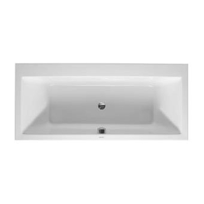 Duravit Vero Baignoire rectangulaire biseauté à deux côté 180x80x46cm acrylique Blanc