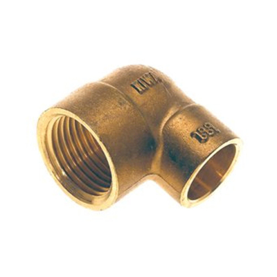 Bonfix coude en laiton filetage intérieur x capillaire 1/2 x 15mm gastec / kiwa