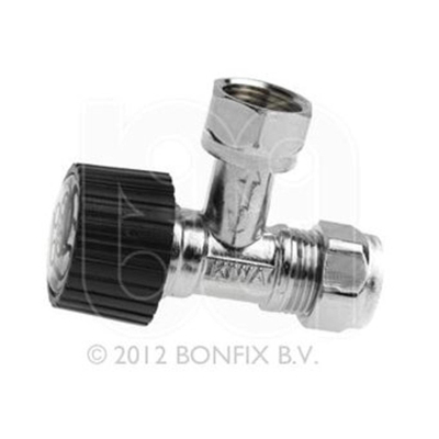 Bonfix Robinet d'arrêt d'angle 3/8x12 mm à compression chromé