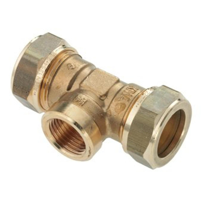 Bonfix raccord à compression en laiton filetage interne 22x1/2 x22mm gastec/kiwa