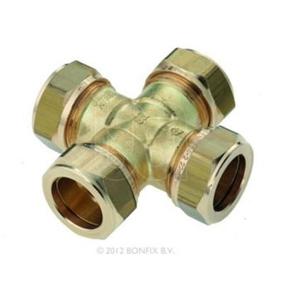 Bonfix raccord à compression en laiton 15mm gastec / kiwa
