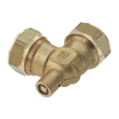 Bonfix raccord à compression en laiton avec évent 15mm